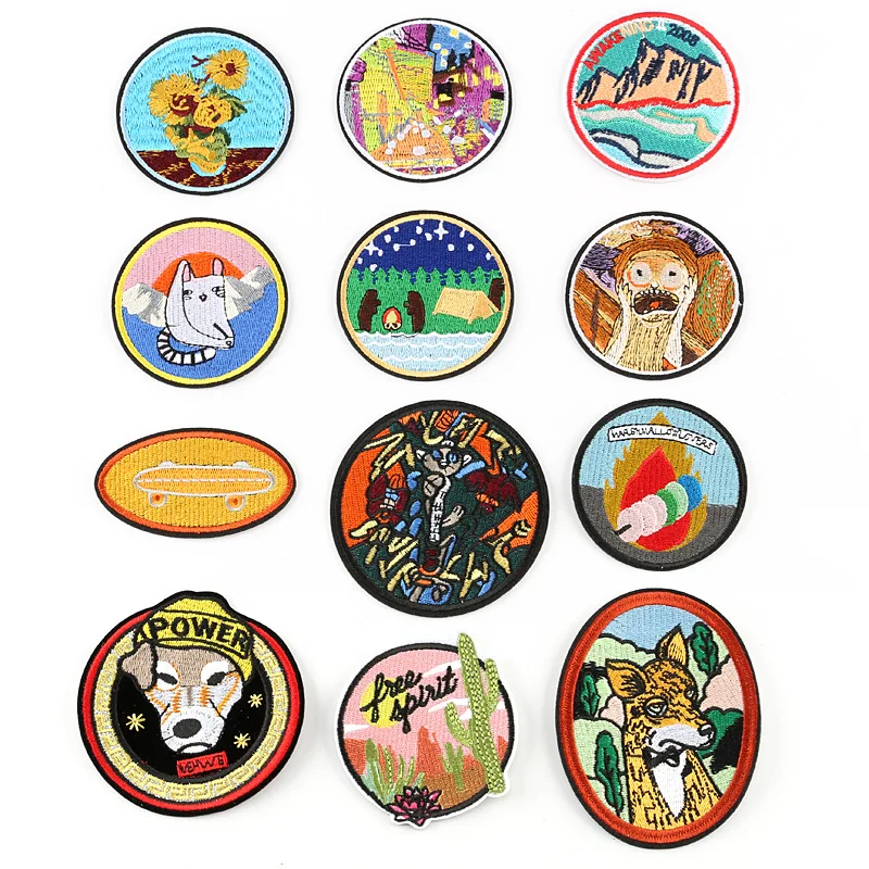 

50pcs/Lot Embroidery Patches Letters Clothing Decoration Accessoriesweird Stuff Alternative Diy Iron Heat Transfer Applique