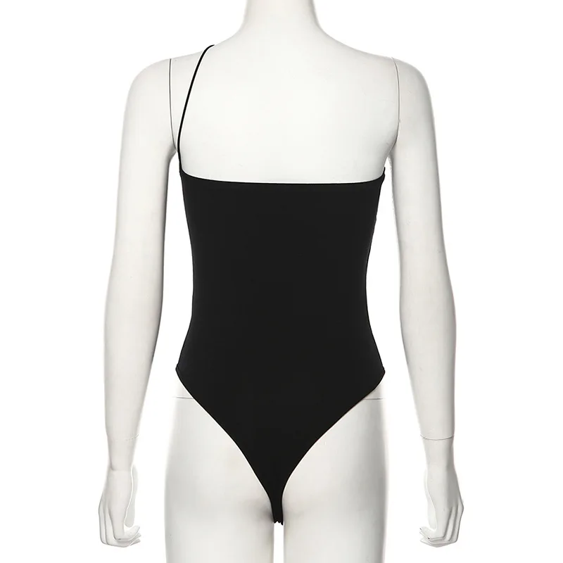 Сексуальная Женская майка на одно плечо viнастроа облегающее боди тонких