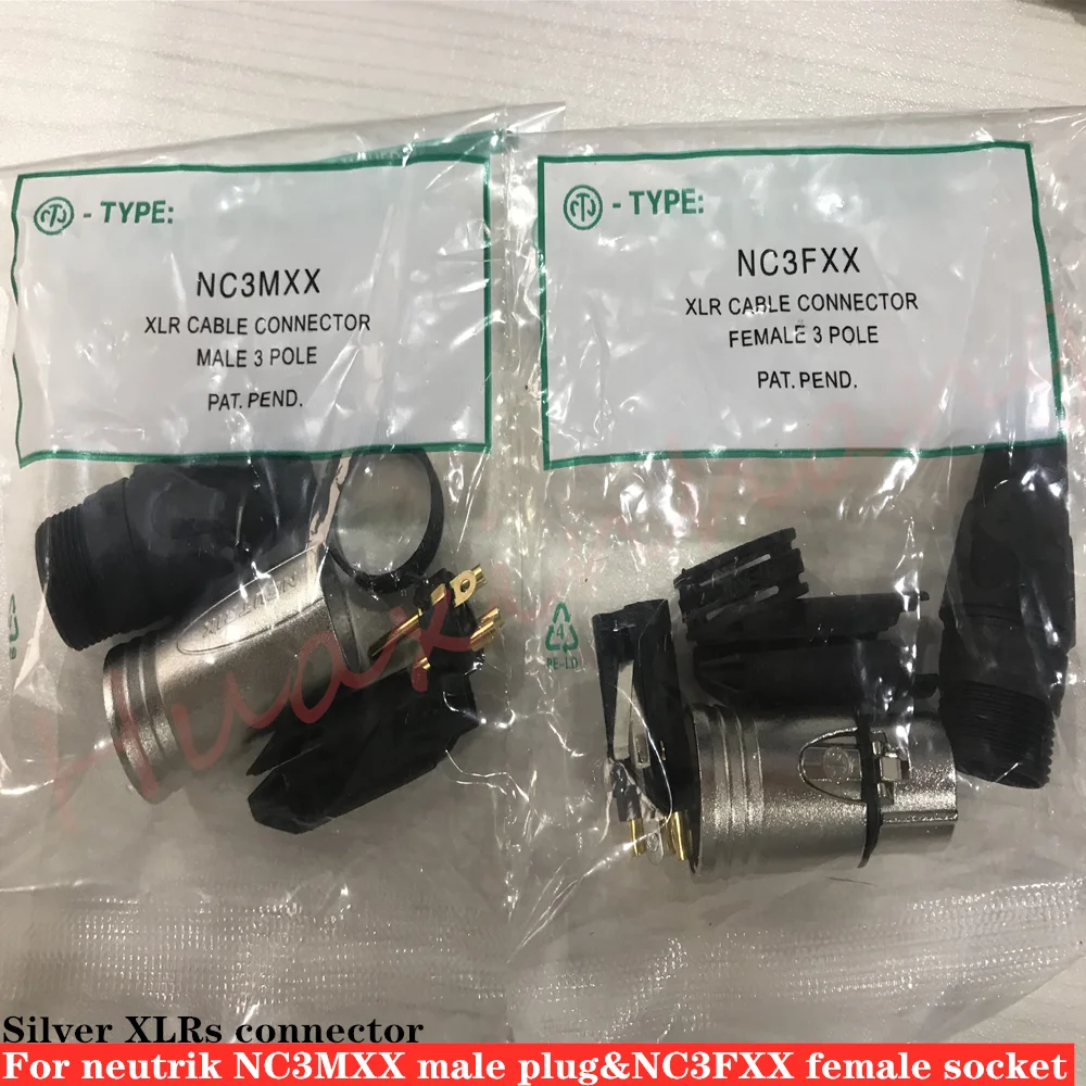 60 шт./лот для NEUTRIK бренд разъем 30 шт. NC3MXX и NC3FXX мужской femelle Un ансамбль 3 Broches