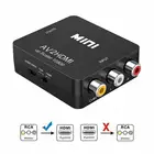 AVRCA CVBS к HDMI-совместимый 1080P видео преобразователь мини AV2HD адаптер преобразователь для HDTV проектора ТВ-приставки DVD