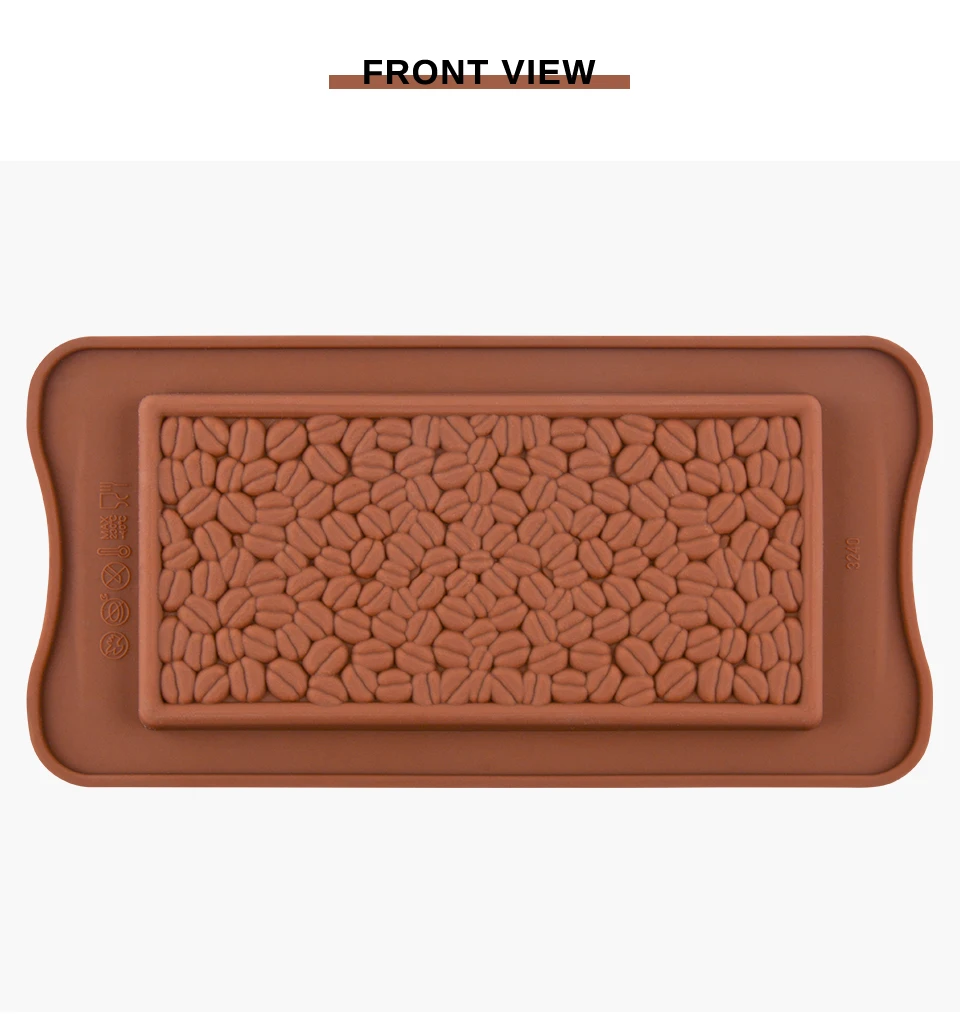 SILIKOLOVE Coffee Beans Chocolate Silicone Mold Candy Cake Mould Biscuits Cookies DIY Baking Tools Soap Molds Cake Decorating