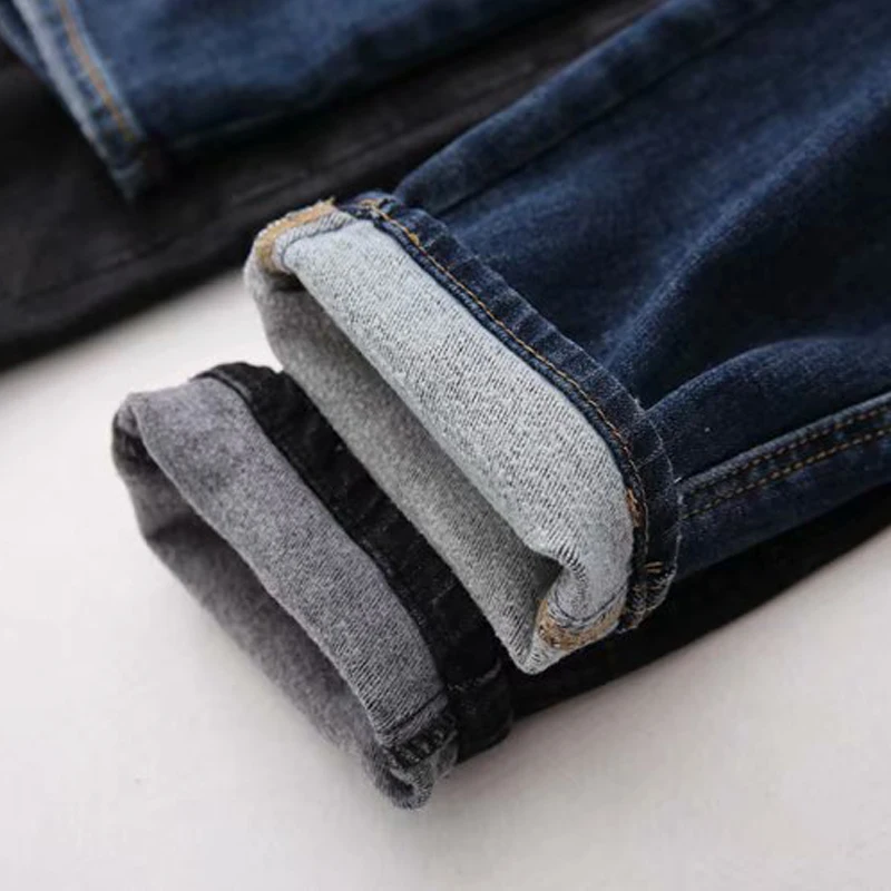 GOPLUS джинсы с высокой талией бархатные женские прямые брюки размера плюс черные