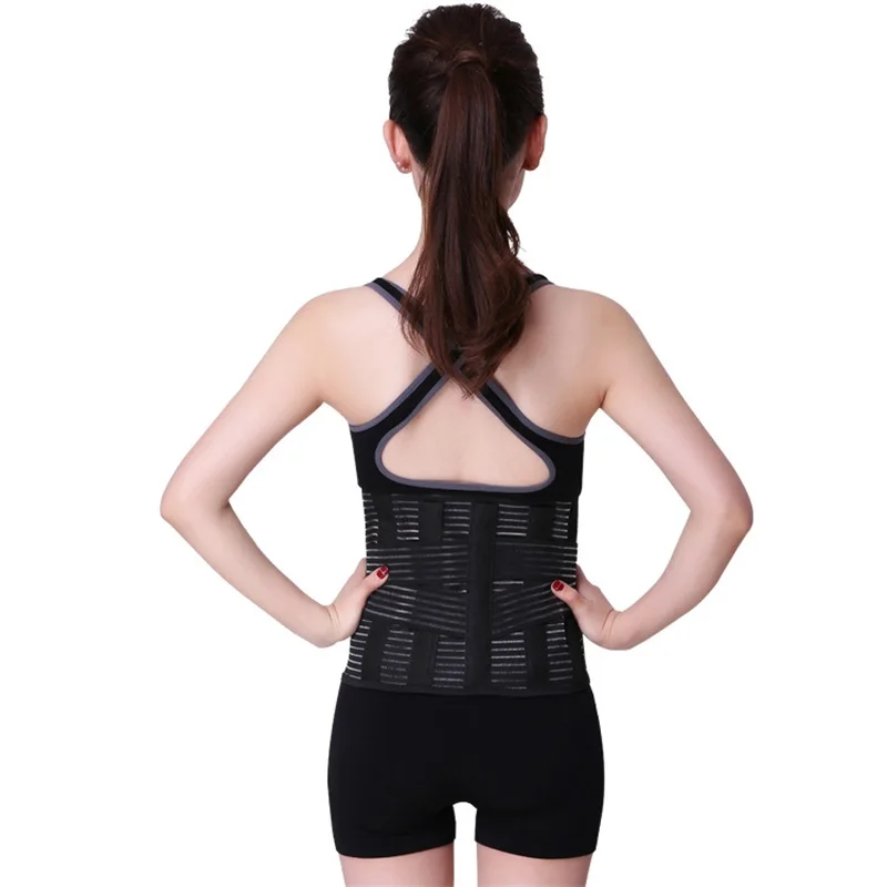 1 шт. дышащие двойной тяги для поясницы спины из сетчатого материала Поддержка в