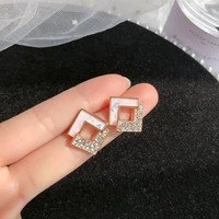 trendy new temperament earrings love simple crystal earrings retro acrylic pearl earrings pendant 2021 fashion jewelry gifts