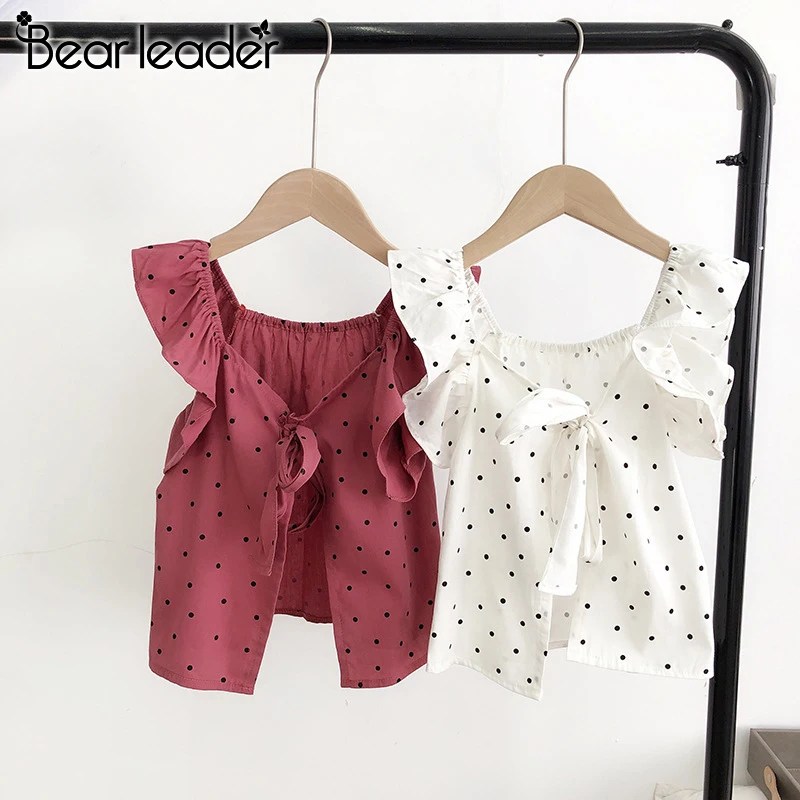 

Bear Leader/футболки для девочек; Новинка 2021 года; Летняя детская модная одежда в горошек; Повседневная одежда для девочек; Костюмы для малышей; Д...