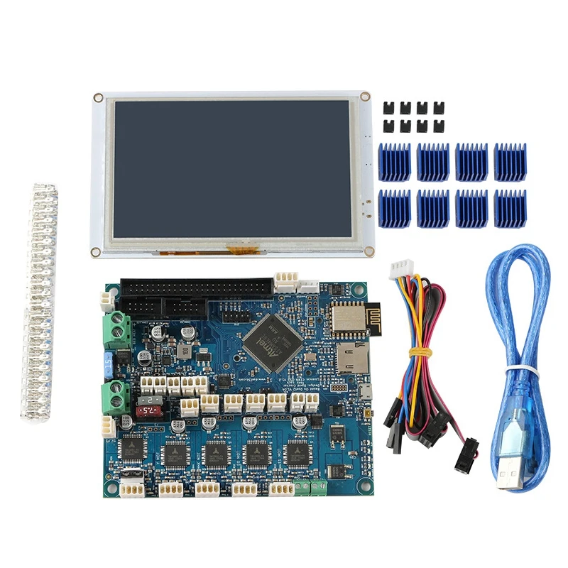 Clone DuetWifi Duet 2 Wifi V1.04 материнская плата Advanced 32 Bit электроника с 5 дюймов PanelDue 5I
