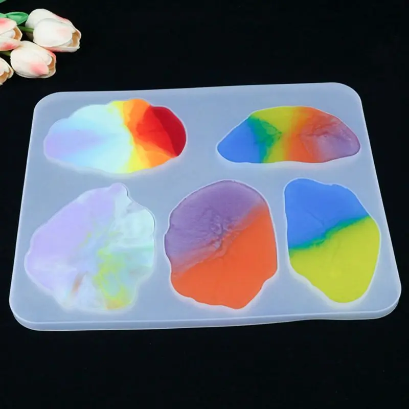 

1 Set Crystal Epoxy Resin Mold Coaster Casting Silicone Mould Crafts Making Tool 87HC