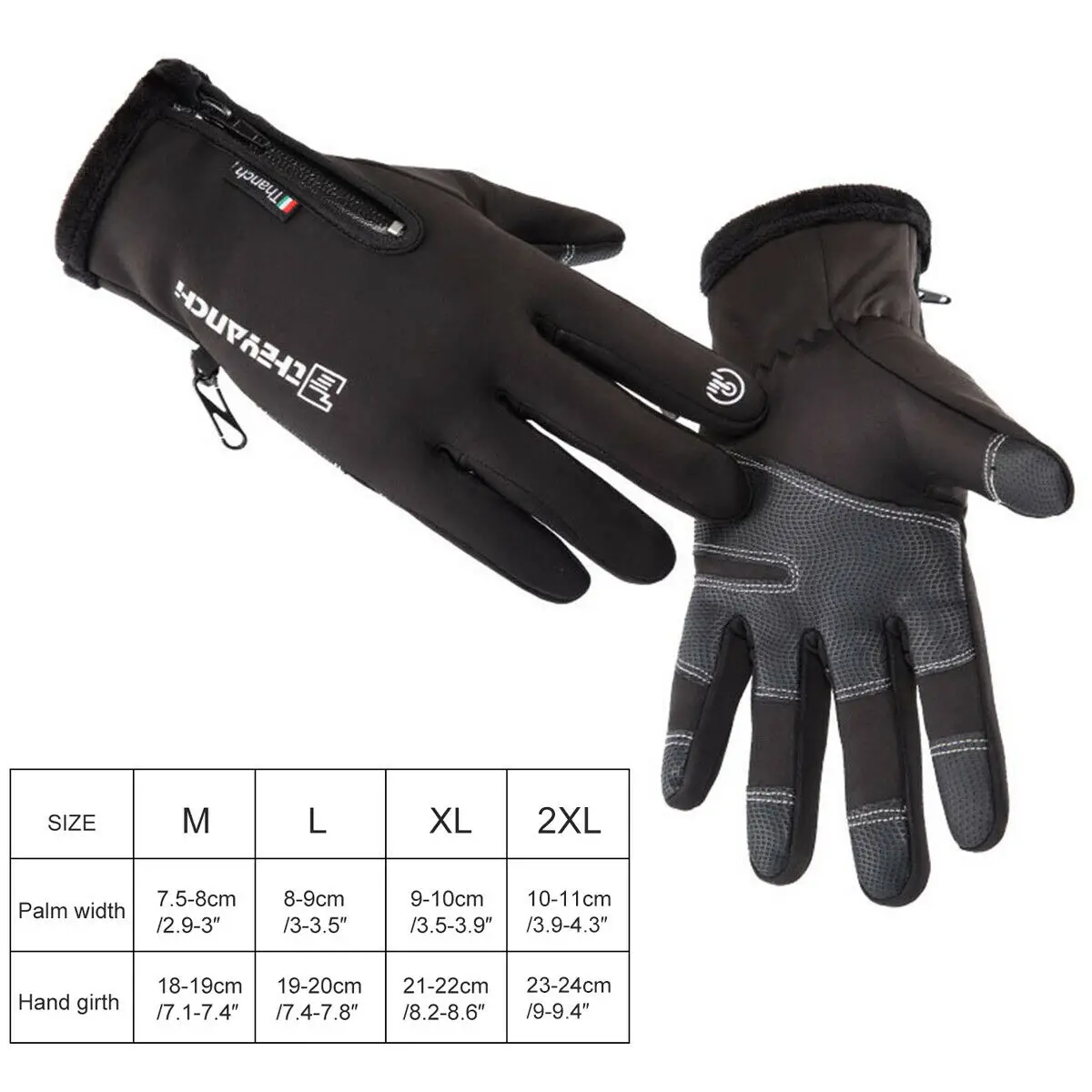 Лыжные перчатки с защитой от холода водонепроницаемые зимние теплые для