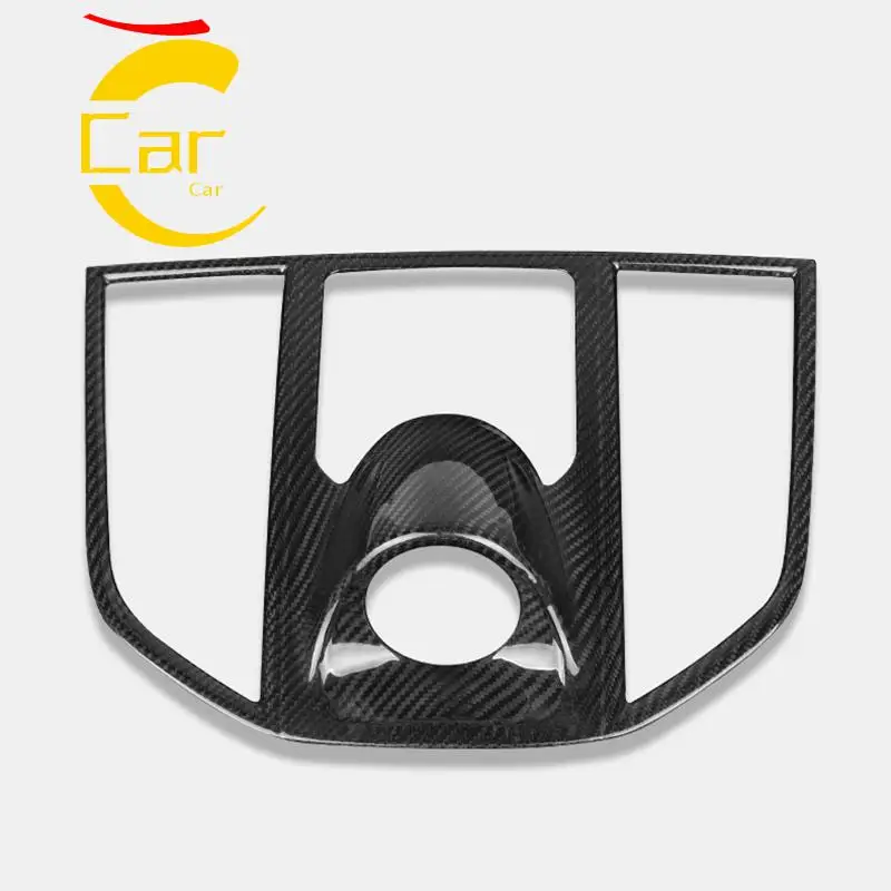 

Carbon fiber car instrumentation compass air Conditioning air outlet decoration cover For Porsche Macan Car Accessories