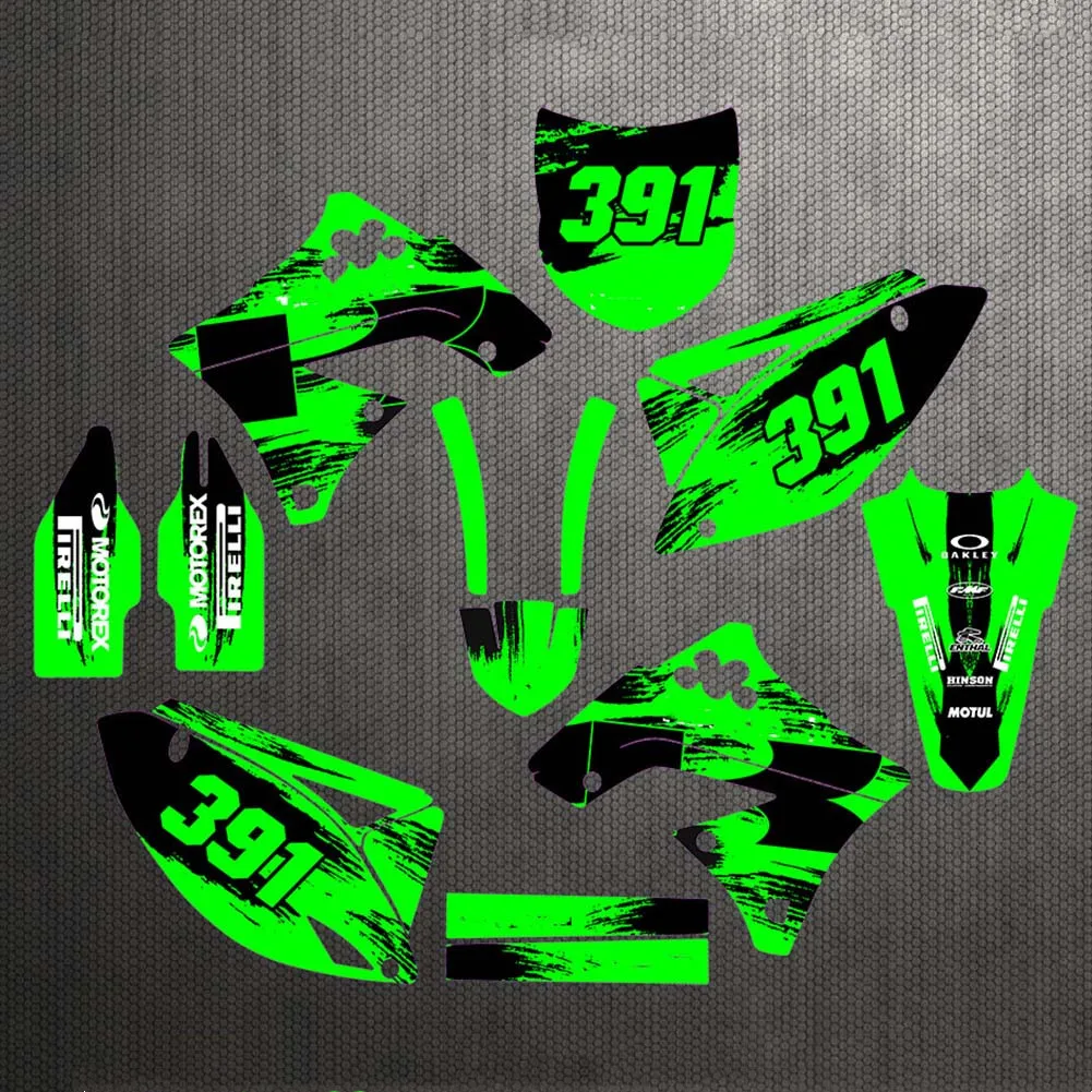 K250F 2012-2009 мотоциклетные 3M графические наклейки наборы для Kawasaki KXF250 KX250F 2009 2010 2011 KXF