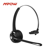 mpow pro wireless headphone v5 0 updated mbh15 bluetooth headset with noise cancelling mic for trucker driver call center office