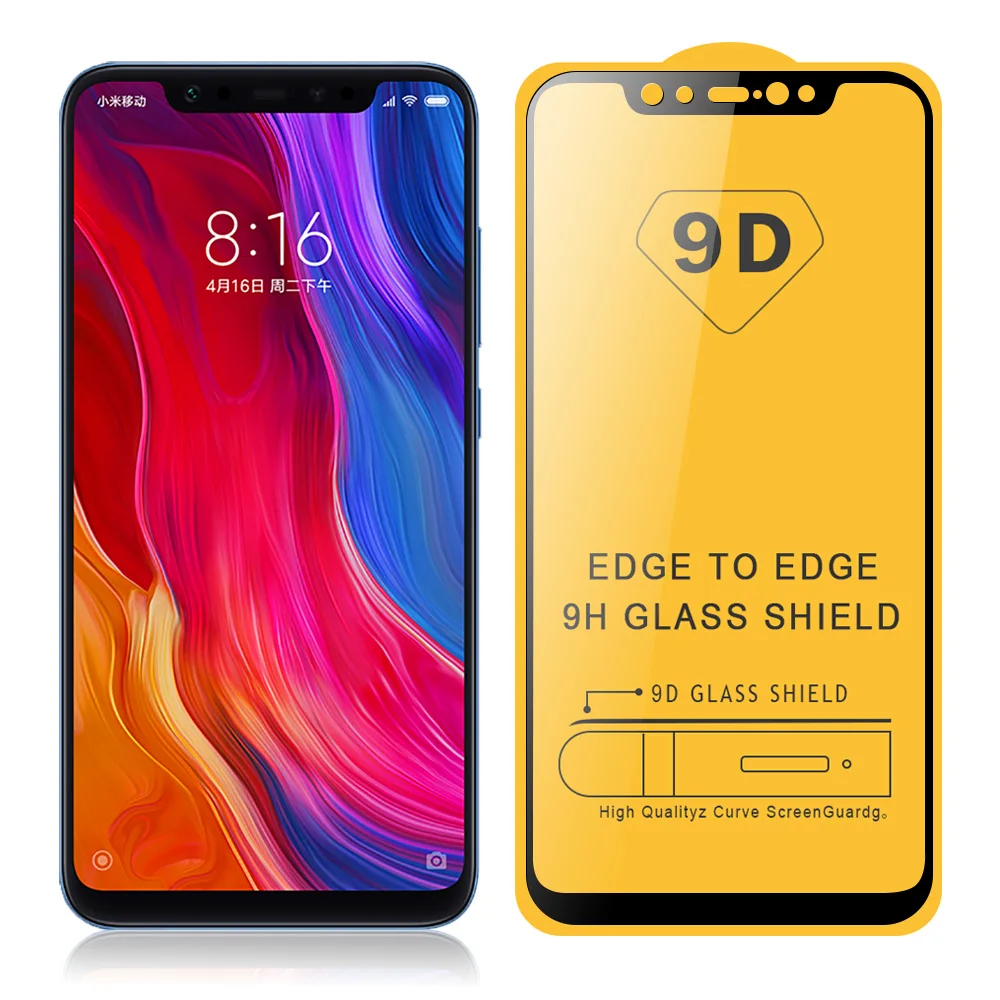 9D Защитное стекло для Xiaomi Mi 8 Lite 9H полноэкранное закаленное SE Mi8 Pro защита экрана