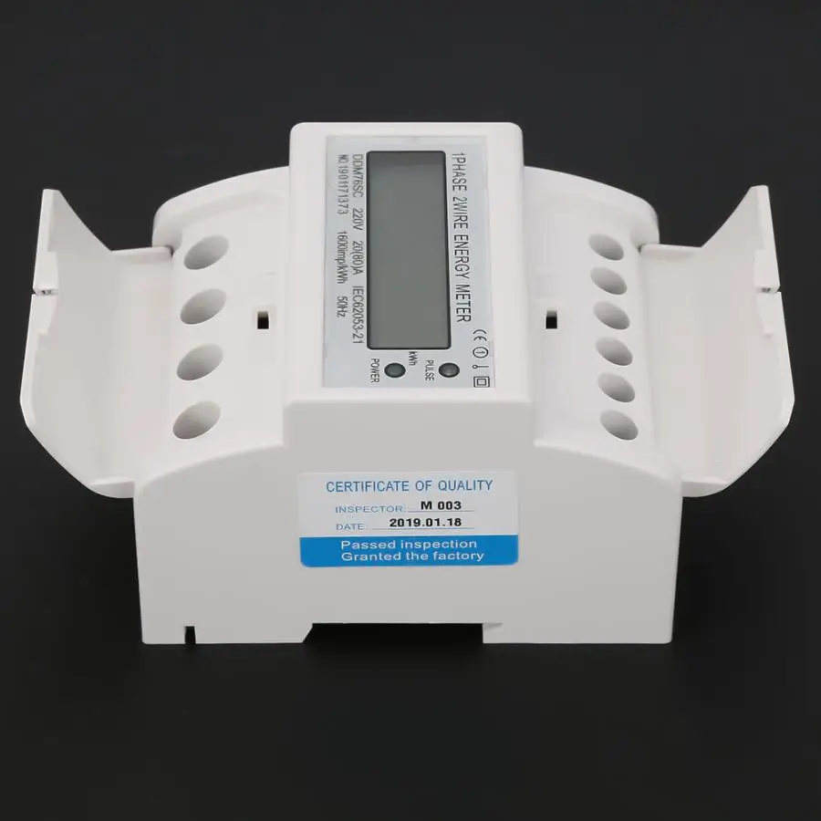 Однофазный счетчик энергии на Din-рейку4P 10/40A 240V Большой статический электрический счетчик кВт-ч с экраном с modbus rs485 on.