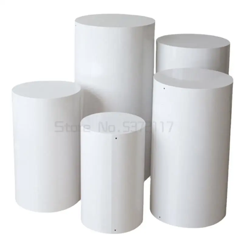 

Round Risers White Iron Plinth Display Party Pedestal Wedding