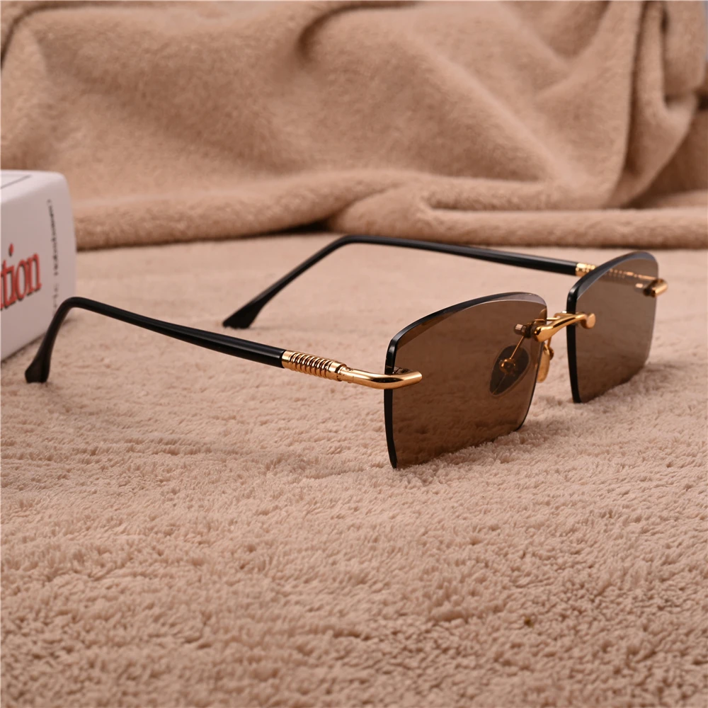 

Vazrobe камень солнцезащитные очки Для мужчин Для женщин Для мужчин без оправы из натурального камня солнцезащитные очки для Для мужчин анти с...