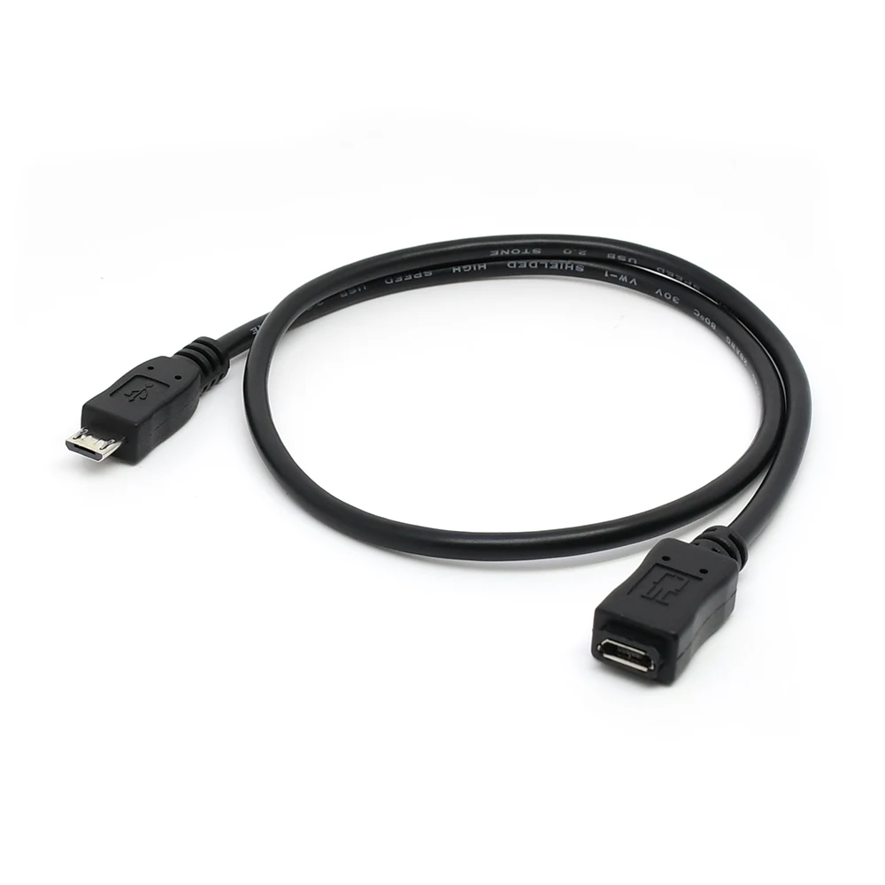 50 см 150 микро USB 2 0 5Pin папа к женскому Удлинительный кабель полный Pin подключен для