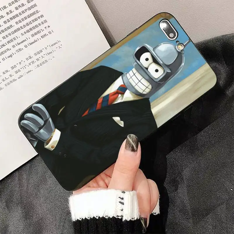 

FHNBLJ Bender Bending Rodriguez Shell Phone Case for iPhone 8 7 6 6S Plus X 5 5S SE 2020 XR 11 pro XS MAX