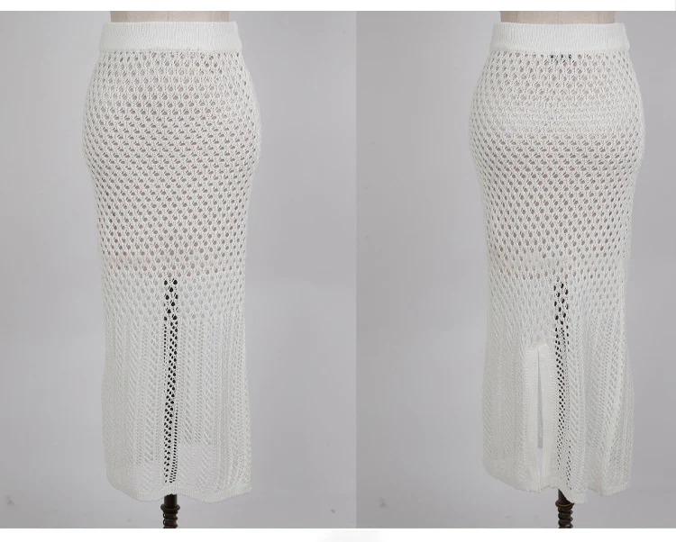 Юбка-миди женская с разрезом на спине лето | Женская одежда