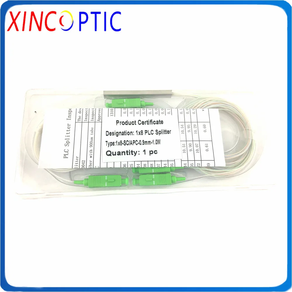 PLC ОПТИЧЕСКИЙ СПЛИТТЕР SC APC 1X8 FTTH волоконно-оптический разветвитель оптический FBT