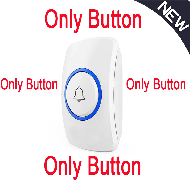Беспроводной дверной звонок для дома водонепроницаемая кнопка с автономным