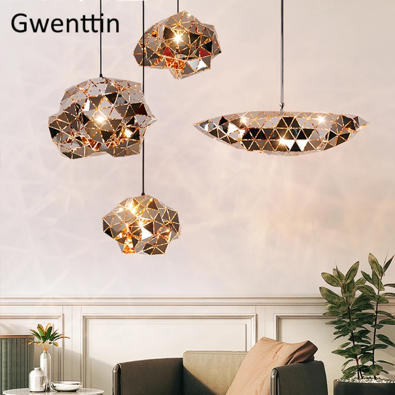 Нержавеющая сталь свеча подвесные светильники Современные Нерегулярные Led Hanglamp