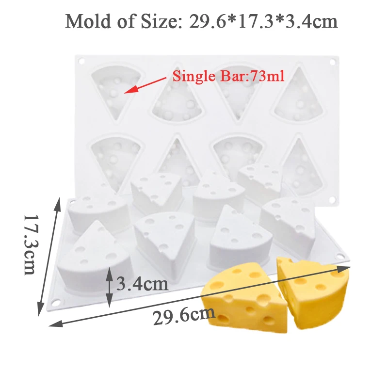 Форма для сыра силиконовая форма 3D торта формы шоколада пекарни инструменты