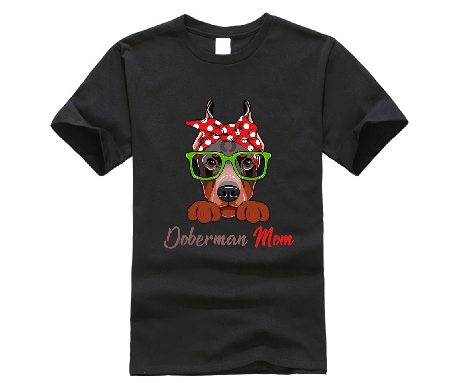 Мужская футболка Doberman Mom Dog Lover забавная подарок на день матери хлопковые топы с