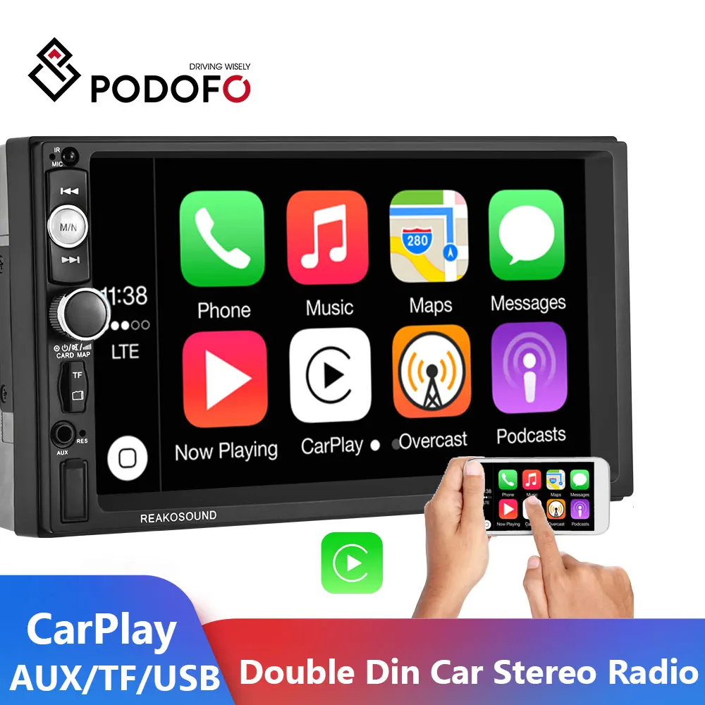 

Автомагнитола Podofo, мультимедийный плеер на Android, с 7 "экраном, типоразмер 2DIN