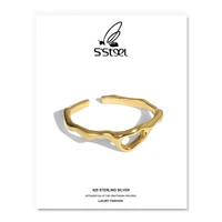 ssteel minimalist adjustable rings for women sterling silver 925 irregualr trendy punk gold designer ring fine jewellery gift