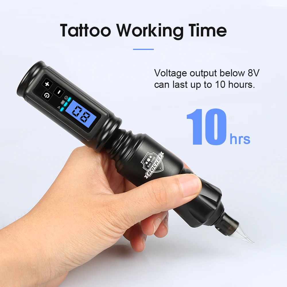 Беспроводной комплект для татуировки Rocket Mini LCD цифровой источник питания батарея