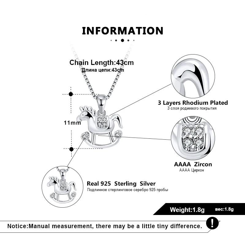 ORSA JEWELS S925 подвеска в форме карусели детский кулон с Каруселью с прозрачным AAAA Цирконом уникальные Простые Ювелирные изделия SN179