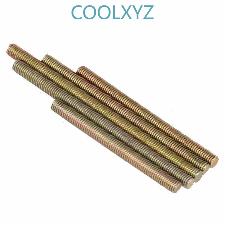 Покрытый цветом цинк полный резьбовой винт полная резьба винтовой стержень