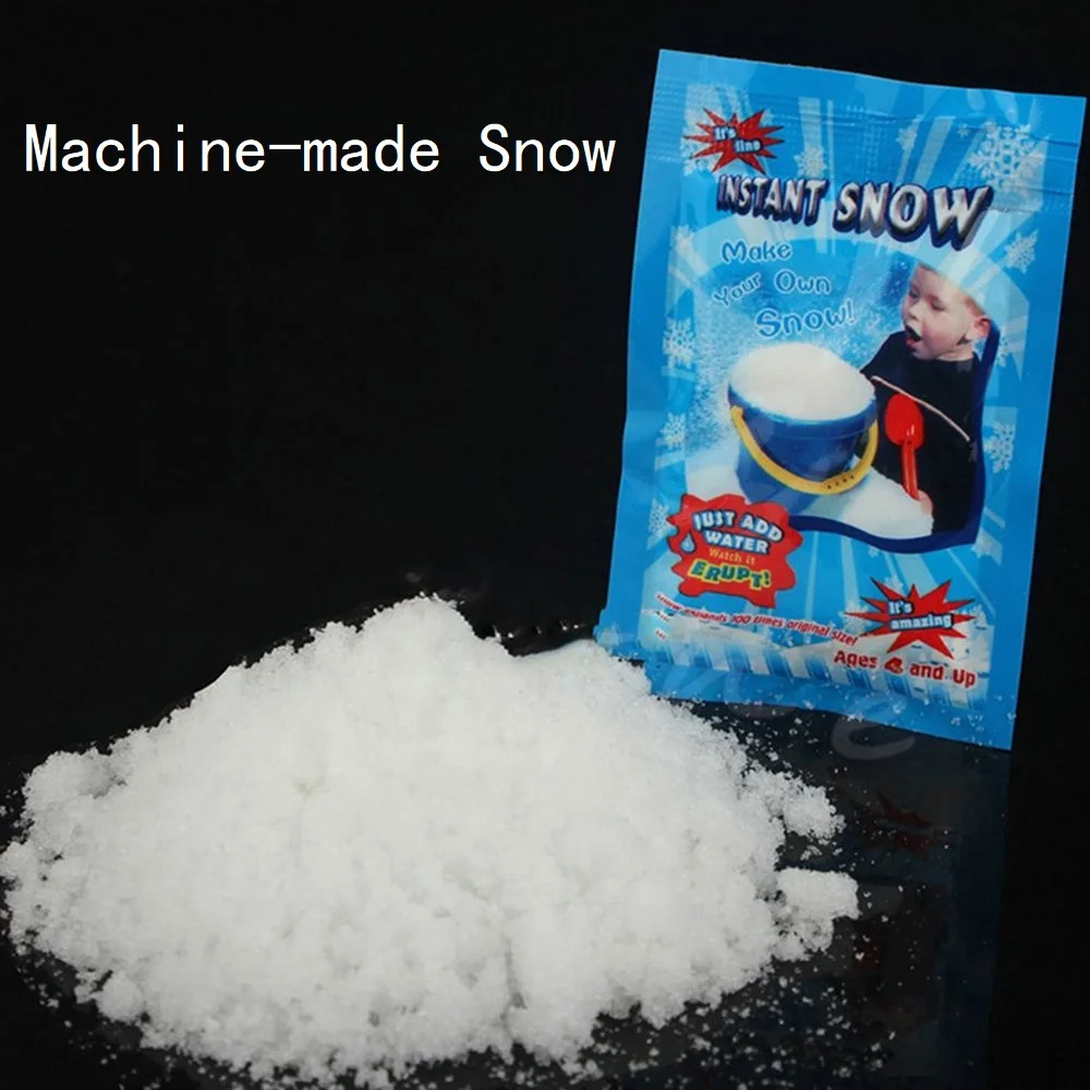 2 упаковки мгновенный снег волшебный искусственный снежинки фестиваль вечерние