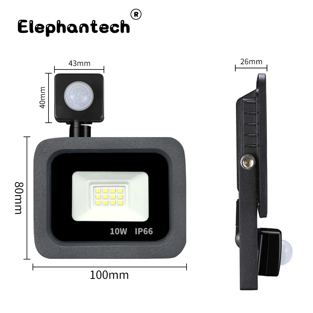 

Elephantech Светодиодный прожектор с датчиком движения