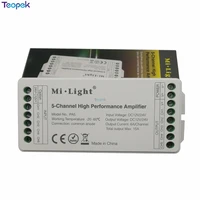 miboxer pa5 5 channel high performance led amplifier dc12 24v 15a for rgb rgbw rgbww rgbcct led strip light