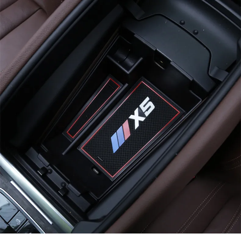 Центральный автомобильный подлокотник для хранения Коробка 2019 BMW X5 G05 Укладка