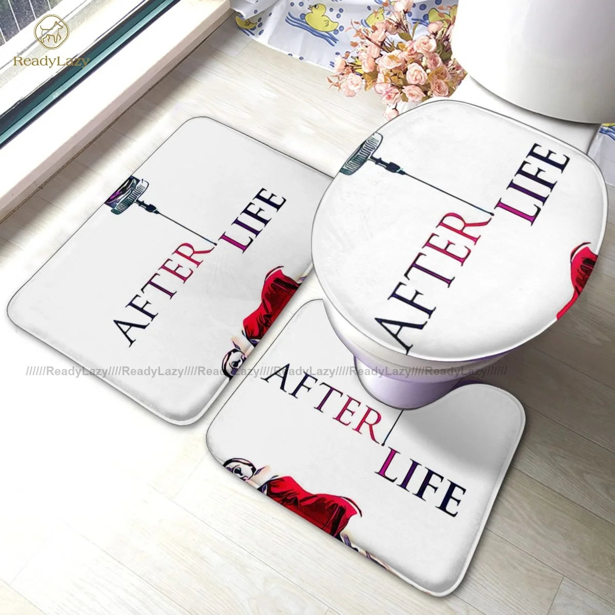 Afterlife коврик для ванной 3 предмета анти скольжения Винтаж Ванная комната набор