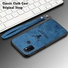 Тканевый чехол с оленем для OPPO A3S A5S AX7 A7 A5 A9 2020 A31 A53 A33 A73 A93 A52 A72 A91 A15 A12 Realme 6 7 Pro, чехол с оригинальным ремешком