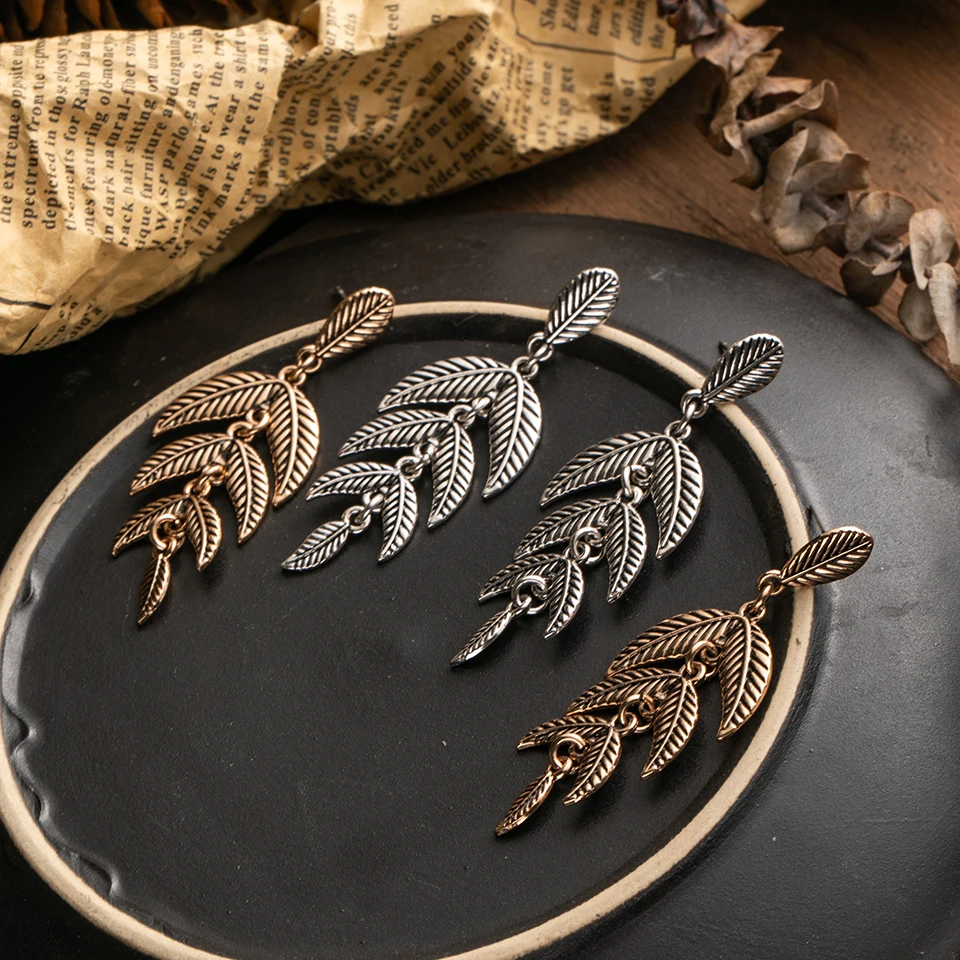 Винтажные висячие серьги в стиле бохо для женщин женские этнические с золотыми