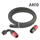 1,4 м 1,6 М AN10 нейлоновая оплетка топливный шланг комплект масляной трубы 0 + 90 градусов поворотный конец шланга