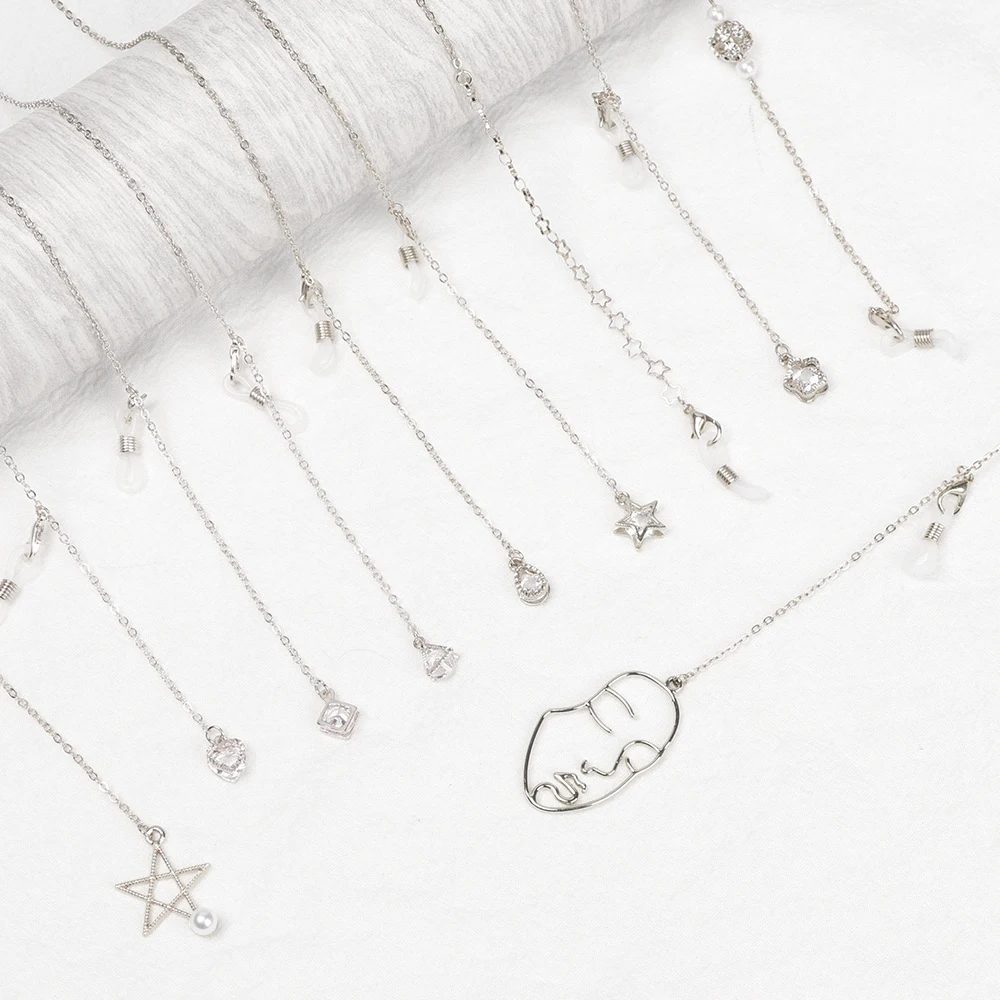 1 предмет модные теплые не скользящие металлические очки цепочка-держатель