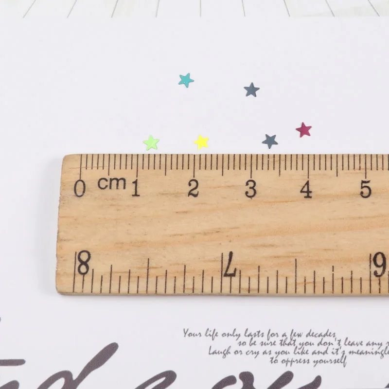 3 мм звезды ультратонкие Блестки для ногтевого дизайна Мини пайетки экологически