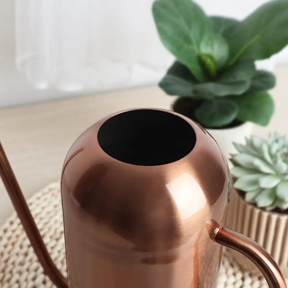 1.5Л длинный Горшочек для полива рта из нержавеющей стали Зеленый горшок растений