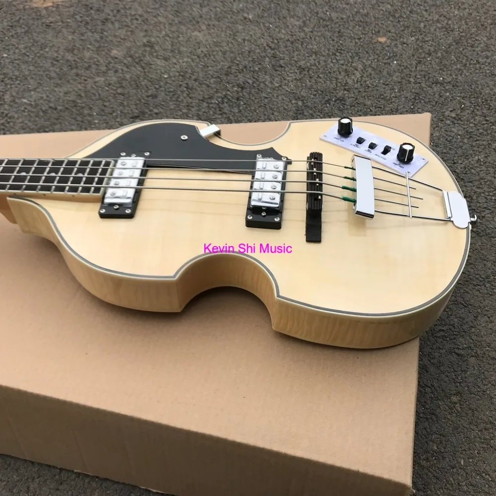 Бас гитара Hofner BB2 электрическая с пламенем и кленовым корпусом в наличии|Гитары| |