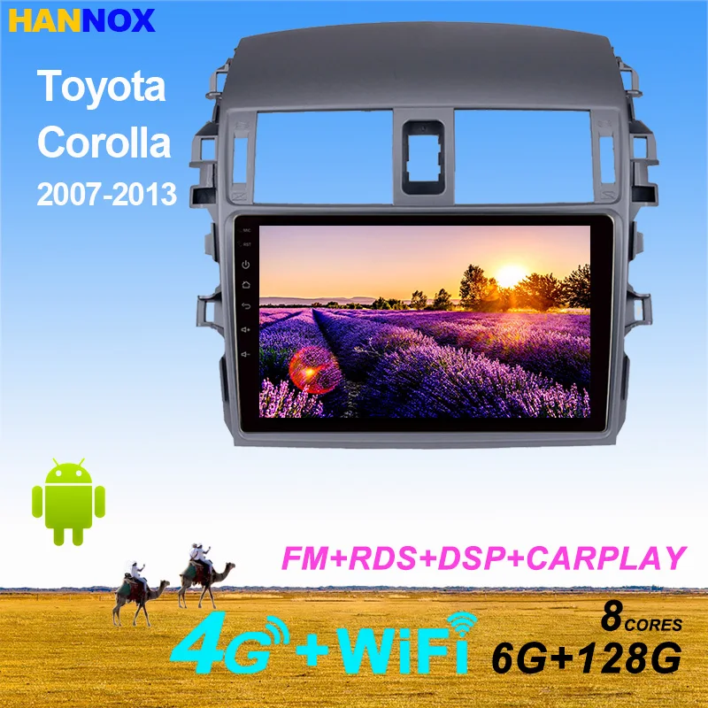 

9inch Android Car Radio Player For Toyota Corolla E140/150 2006-2013 Head unit 2Din DVD GPS Navigation