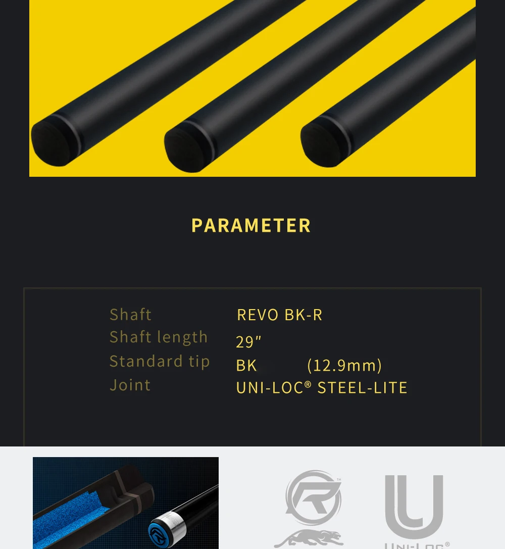 PREDATOR Billiard Pool Cue Black Technology Shaft Professional Carbon Fiber Shaft 12.4mm 12.9 mm Hot Sale Tecnologia Billar