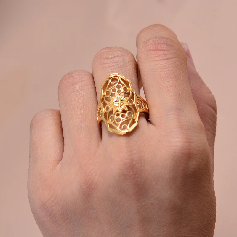 Wando свадебное кольцо из Дубая для женщин и девочек кольца в арабском стиле