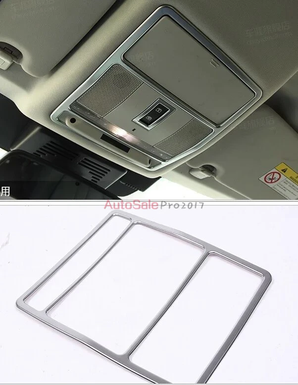 Матовый серебристый ABS хромированный интерьерный светильник для люка спереди и