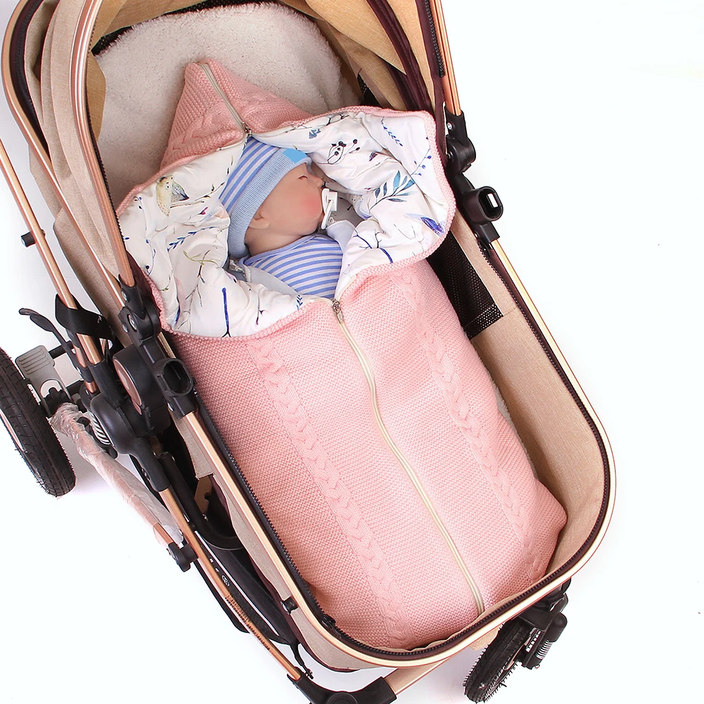 Sleeping Bags Infant Wrap Baby blanket wrapping Swaddle Blankets Winter Warm Stroller Bedding Kids Sleep Sack for Newborn | Мать и