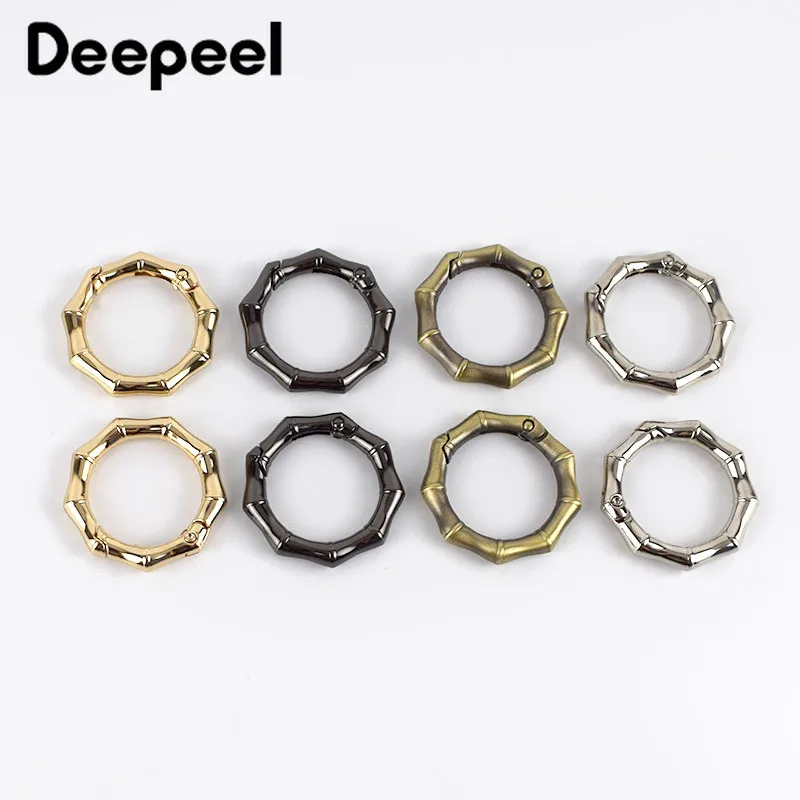 

10pcs Deepeel 25mm Metal O Ring Luggage Connection Buckles Open Rings Bags Hardware Spring Buckle DIY Crafts Accessories BF734